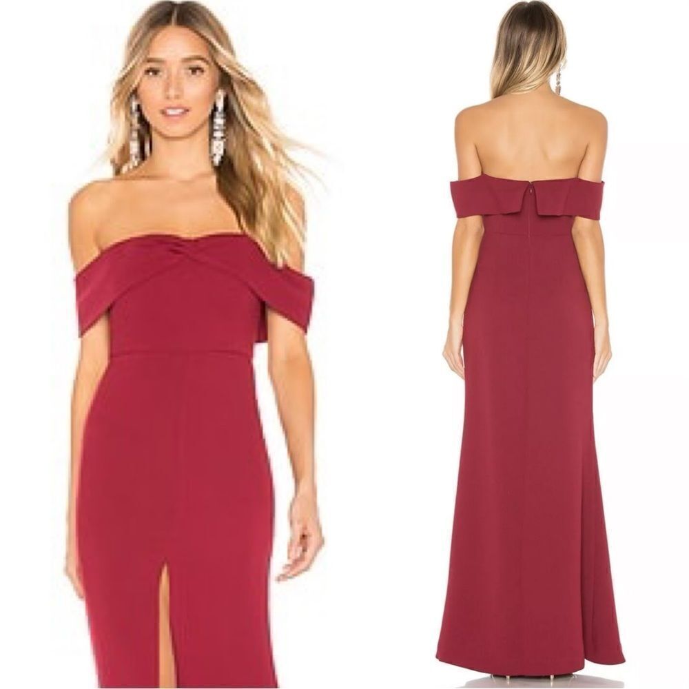 NWT Lovers + Friends Danica Maxi Red Dress Gown Ruby Size XS